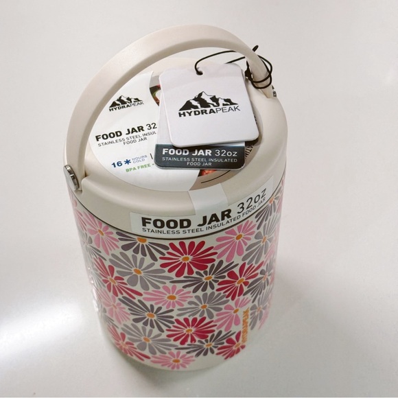32oz Hydrapeak Floral Food Jar Thermos - Picture 5 of 8